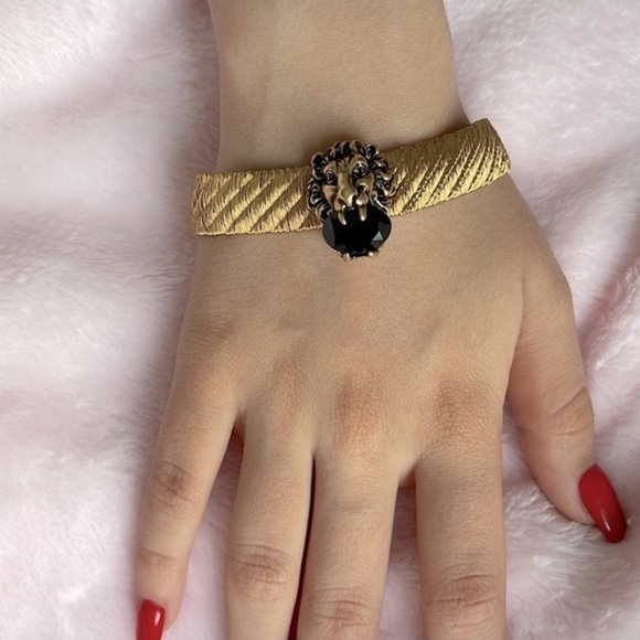 GUCCI NEW‎ bracelet black stone authentic 100% - Picture 1 of 12